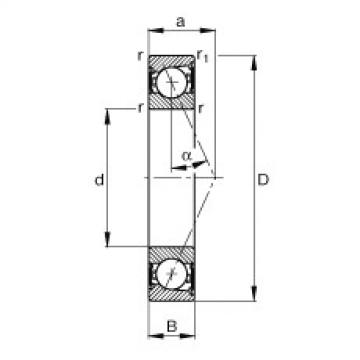 FAG Germany Spindellager - B7006-E-2RSD-T-P4S