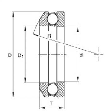 FAG Germany Axial deep groove ball bearings - 4102