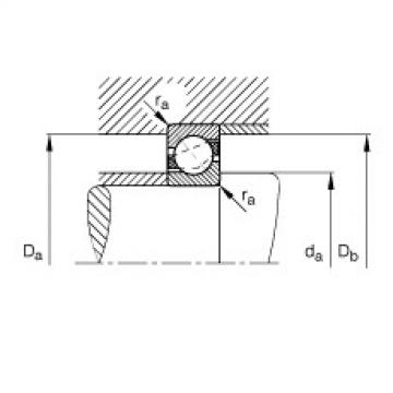 FAG Germany Angular contact ball bearings - 7005-B-XL-TVP