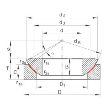 FAG Germany Axial spherical plain bearings - GE17-AW