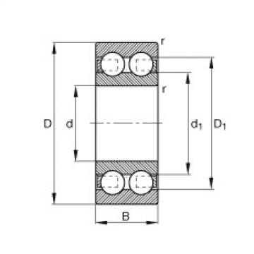 FAG Germany Deep groove ball bearings - 4205-B-TVH