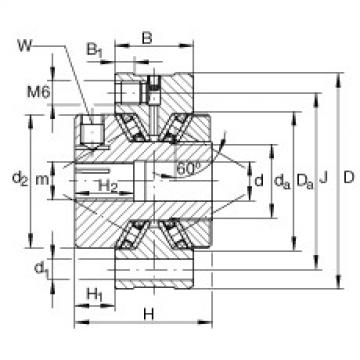 FAG Germany Axial conical thrust cage needle roller bearings - ZAXFM1255