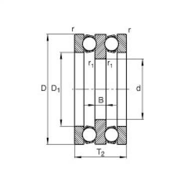 FAG Germany Axial deep groove ball bearings - 52204