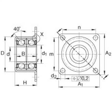 FAG Germany Angular contact ball bearing units - ZKLR2060-2RS