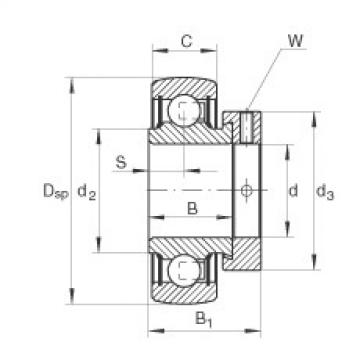 FAG Germany Radial insert ball bearings - RAE15-XL-NPP-B