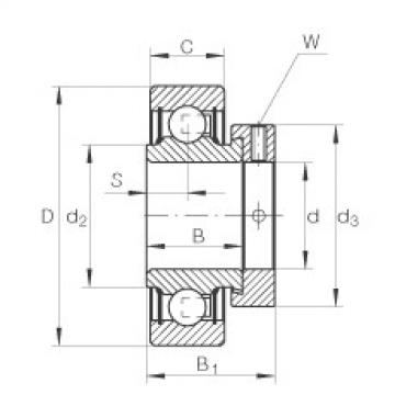 FAG Germany Radial insert ball bearings - RAE40-XL-NPP-FA106