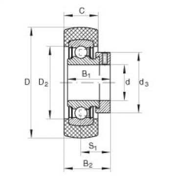 FAG Germany Radial insert ball bearings - RABRB20/52-XL-FA106