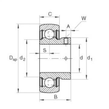 FAG Germany Radial insert ball bearings - AY25-XL-NPP-B