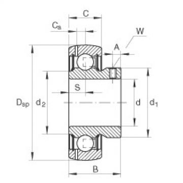 FAG Germany Radial insert ball bearings - GAY15-XL-NPP-B