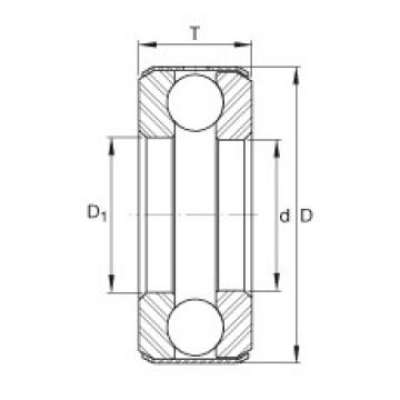 FAG Germany Axial deep groove ball bearings - B10