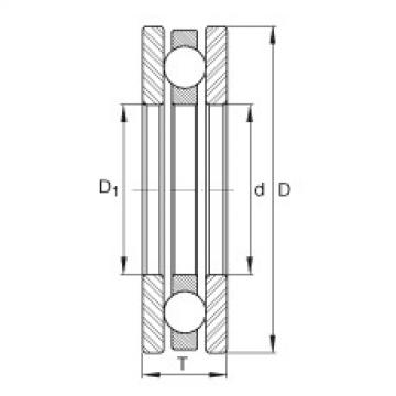 FAG Germany Axial deep groove ball bearings - 4416