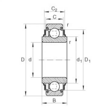 FAG Germany Radial insert ball bearings - 202-XL-KRR