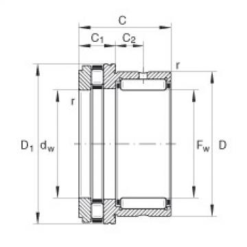 FAG Germany Nadel-Axialzylinderrollenlager - NKXR15-XL