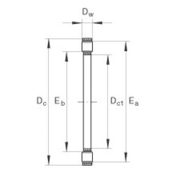 FAG Germany Axial cylindrical roller and cage assembly - K81105-TV