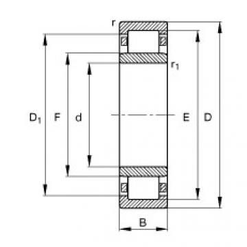 FAG Germany Zylinderrollenlager - NU1005-XL-M1