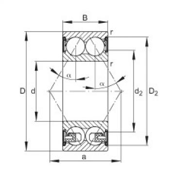 FAG Germany Angular contact ball bearings - 3202-BD-XL-2Z-TVH