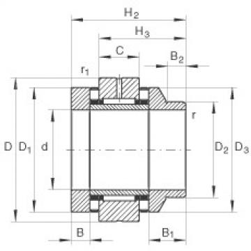 FAG Germany Needle roller/axial cylindrical roller bearings - ZARN2557-L-TV