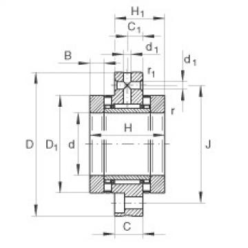 FAG Germany Nadel-Axial-Zylinderrollenlager - ZARF2068-TV