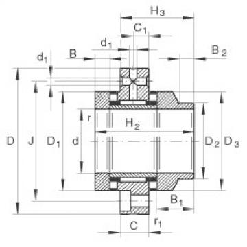 FAG Germany Nadel-Axial-Zylinderrollenlager - ZARF3080-L-TV