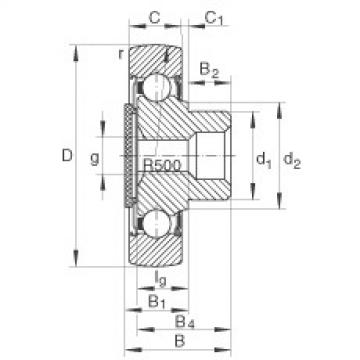 FAG Germany Stud type track rollers - ZL204-DRS