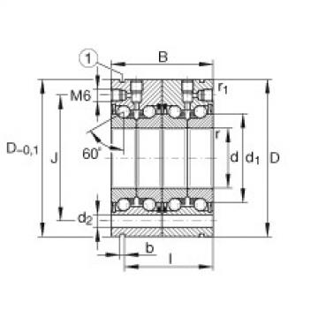 FAG Germany Axial angular contact ball bearings - ZKLF2575-2RS-2AP-XL