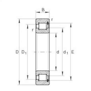 FAG Germany Cylindrical roller bearings - SL1818/750-E-TB