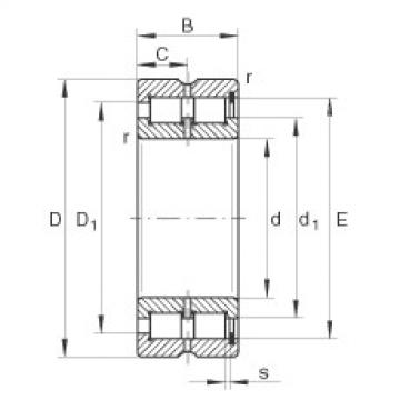 FAG Germany Cylindrical roller bearings - SL185005-XL