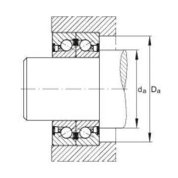 FAG Germany Axial angular contact ball bearings - BSB3572-2Z-SU