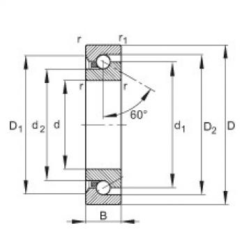 FAG Germany Axial angular contact ball bearings - BSB2047-SU