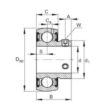 FAG Germany Radial insert ball bearings - SUB206