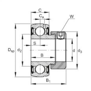 FAG Germany Radial insert ball bearings - SUG210