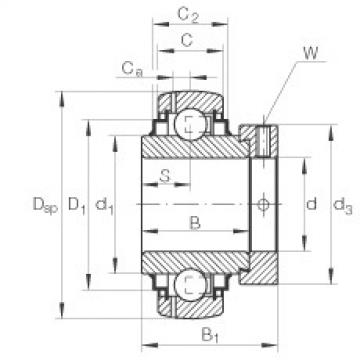 FAG Germany Radial insert ball bearings - GE35-XL-KLL-B