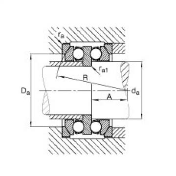 FAG Germany Axial deep groove ball bearings - 54205 + U205