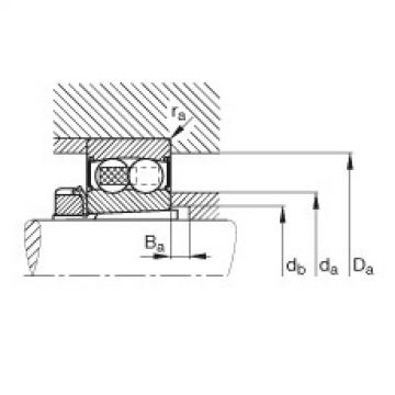 FAG Germany Self-aligning ball bearings - 2208-K-2RS-TVH-C3 + H308