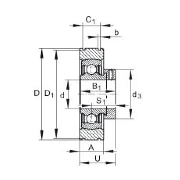 FAG Germany Radial insert ball bearings - PE20-XL