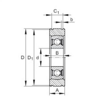 FAG Germany Radial insert ball bearings - BE25-XL