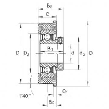 FAG Germany Radial insert ball bearings - CRB25/72-XL