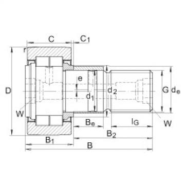 FAG Germany Stud type track rollers - NUKRE80