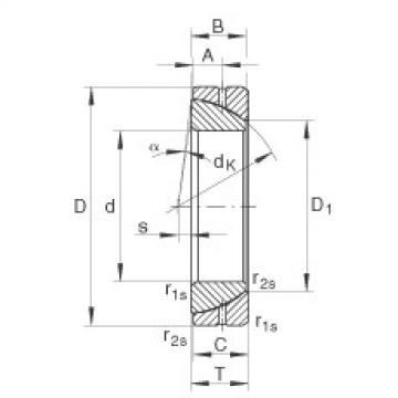 FAG Germany Angular contact spherical plain bearings - GE160-SX