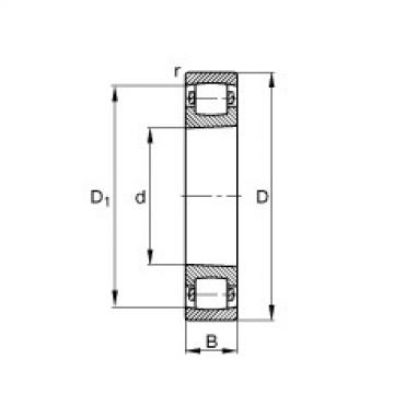 FAG Germany Barrel roller bearings - 20206-K-TVP-C3