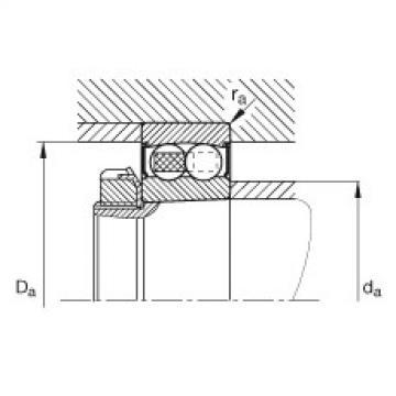 FAG Germany Self-aligning ball bearings - 2206-K-2RS-TVH-C3