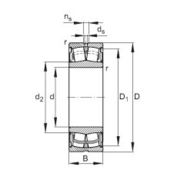 FAG Germany Sealed spherical roller bearings - WS22205-E1-XL-2RSR