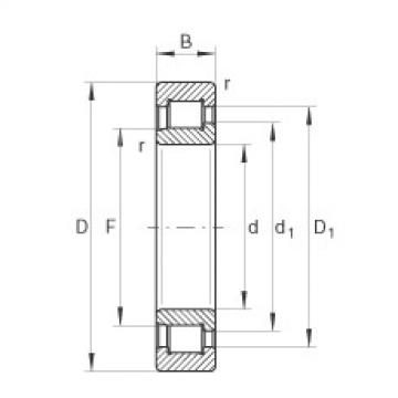 FAG Germany Cylindrical roller bearings - SL192308-XL