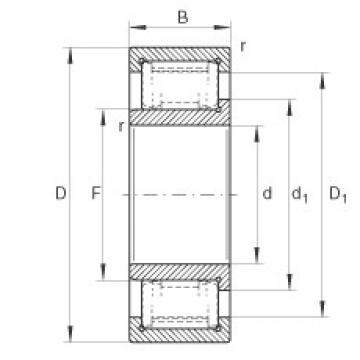 FAG Germany Cylindrical roller bearings - ZSL192306