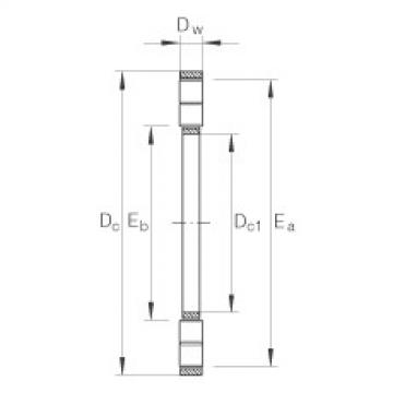 FAG Germany Axial cylindrical roller and cage assembly - K89311-TV