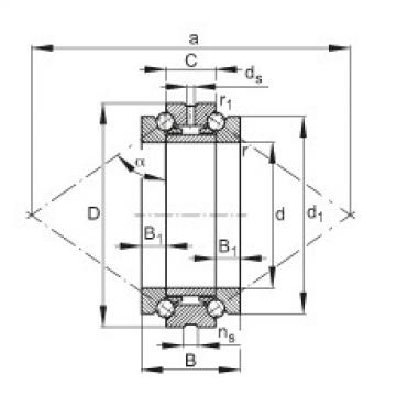 FAG Germany Axial angular contact ball bearings - 234410-M-SP