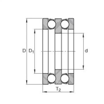 FAG Germany Axial deep groove ball bearings - 195X02