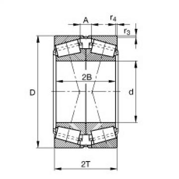 FAG Germany Kegelrollenlager - 32016-X-XL-DF-A100-140