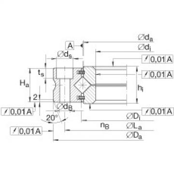 FAG Germany Crossed roller bearings - XV80