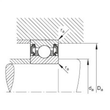 FAG Germany Deep groove ball bearings - 61811-2RZ-Y